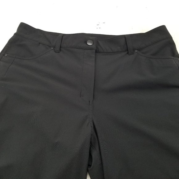 Lululemon Women's Size 12 Straight Fit Ankle Length Dress / Work Pants Black - Picture 3 of 9